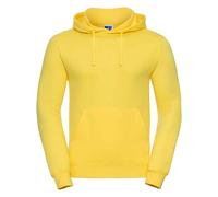 Russell Men's Plain Hoodie in Yellow | Size: XL Russell Yellow XL