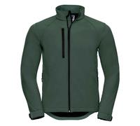 Russell Athletic Mens Plain Soft Shell Jacket (Bottle) - Green - Size Medium