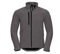 Russell Athletic Mens Plain Soft Shell Jacket (Titanium) - Silver - Size X-Large
