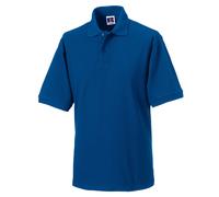 (XXL, Bright Royal Blue) Russell Mens Polycotton Pique Hardwearing Polo Shirt