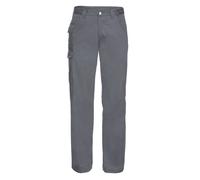 RUSSELL Mens Polycotton Twill Cargo Pocket Workwear Trousers Pants