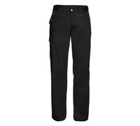 Russell Men's Polycotton Twill Work Trousers in Black | Size: 38L Russell Black 38L