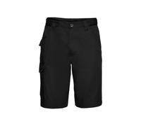 Russell Athletic Mens Polycotton Work Shorts (Black) - Size 28 Regular