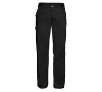 (38R, Black) Russell Mens Polycotton Work Trousers