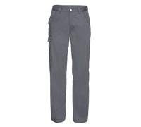 (48L, Convoy Grey) Russell Mens Polycotton Work Trousers