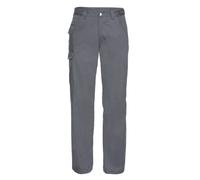 (32L, Convoy Grey) Russell Mens Polycotton Work Trousers