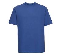 (4XL, Bright Royal Blue) Russell Mens Ringspun Cotton Classic T-Shirt