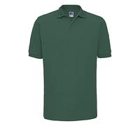 Russell Mens Ripple Collar & Cuff Short Sleeve Polo Shirt (3XL) (Bottle Green)