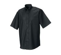Russell Men's Short Sleeve Oxford Shirt Office Work Wear