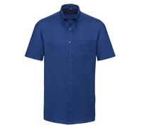 Russell Men's Short Sleeve Oxford Shirt Office Work Wear