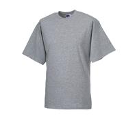 Russell Men's Short-Sleeved T-Shirt in Light Grey | Size: Medium Russell Light Grey M