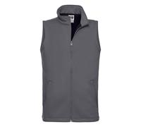 Russell Men's Smart Softshell Gilet 100% knitted Polyester 315g/m² XS-3XL
