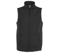 (M, Black) Russell Mens Smart Softshell Gilet Jacket
