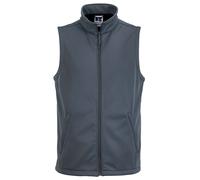 (M, Convoy Grey) Russell Mens Smart Softshell Gilet