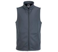 RUSSELL Mens Smart Softshell Gilet Water Repellent Sleeveless Bodywarmer R041M