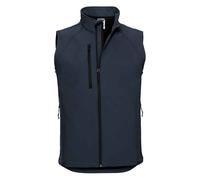 (XS, French Navy) Russell Mens Softshell Gilet