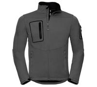 Russell Athletic Mens Sports Soft Shell Jacket (Titanium) - Silver - Size Small