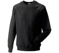 (XXL, Black) Russell Mens Spotshield Raglan Sweatshirt