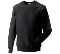 (L, Black) Russell Mens Spotshield Raglan Sweatshirt