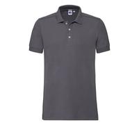 Russell Men's Stretch Fitted Polo Shirt in Grey | Size: 3XL Russell Grey 3XL