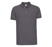 (2XL, Convoy Grey) Russell Mens Stretch Short Sleeve Polo Shirt