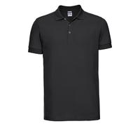 Russell Athletic Mens Stretch Short Sleeve Polo Shirt (Black) - Size X-Large