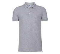 (XXL, Light Oxford) Russell Mens Stretch Polo Shirt
