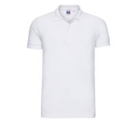 Russell Men's Stretch Short Sleeve Polo Shirt in White | Size: 2XL Russell White 2XL