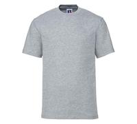 Russell Men's Super Ringspun Cotton Classic T-Shirt in Grey | Size: Large Russell Grey L