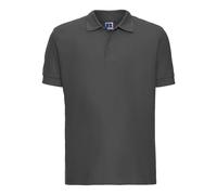 (L, Titanium) Russell Mens Ultimate Classic Cotton Polo Shirt