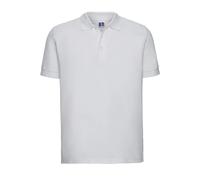 (L, White) Russell Mens Ultimate Classic Polo Shirt