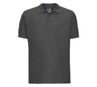 (XS, Titanium) Russell Mens Ultimate Cotton Pique Polo Shirt