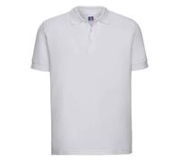 (XXL, White) Russell Mens Ultimate Cotton Pique Polo Shirt
