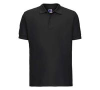 (XS, Black) Russell Mens Ultimate Cotton Pique Polo Shirt