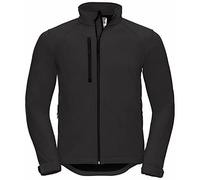 Russell Mens Water Resistant & Windproof Softshell Jacket (4XL) (Black)