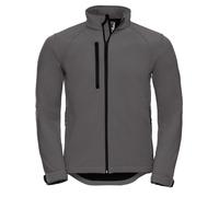 Russell Men's Water Resistant & Windproof Softshell Jacket in Dark Grey | Size: 4XL Russell Dark Grey 4XL