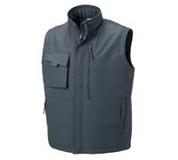 Russell Mens Workwear Full Zip Bodywarmer/Gilet/Work Vest Ja BC1051