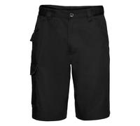 Russell Men's Workwear Twill Shorts in Black | Size: 38R Russell Black 38R