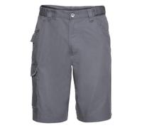 Russell Men's Workwear Twill Shorts in Grey | Size: 38R Russell Grey 38R