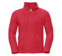Russell Outdoor Fleece Zip Pockets Anti Pill Ajustable Drawcord Casual Workwear