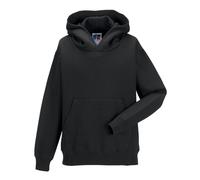 Russell Plain Black Hoodie | Size: 11-12 Years Russell Black 11-12 Years