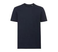 Russell Pure Organic Cotton Shaped Fit Crew Neck Plain Tee T-Shirt XS-3XL