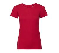 Russell Pure Organic Ladies Tee Womens Short Sleeve Cotton T-Shirt Top