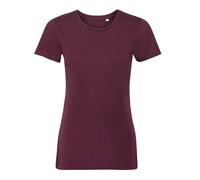 Russell Pure Organic Ladies Tee Womens Short Sleeve Cotton T-Shirt Top
