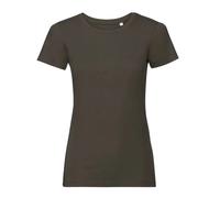 Russell Pure Organic Ladies Tee Womens Short Sleeve Cotton T-Shirt Top
