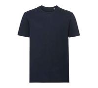 Russell Pure Organic T-Shirt 100% Cotton Short Sleeve Shaped Fit Casual Workwear