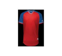 Russell R01X3B.05R.XL Youth Classic V-Neck Jersey - True Red, Royal & White - Extra Large