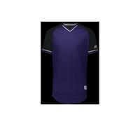 Russell R01X3B.497.XL Youth Classic V-Neck Jersey - Purple, Black & White - Extra Large