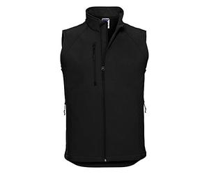 Russell R141M-36-L Men's Softshell Gilet, Large Size, Black