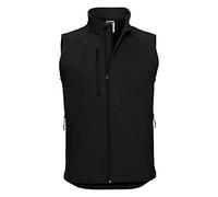 Russell R141M-36-M Men's Softshell Gilet, Medium Size, Black